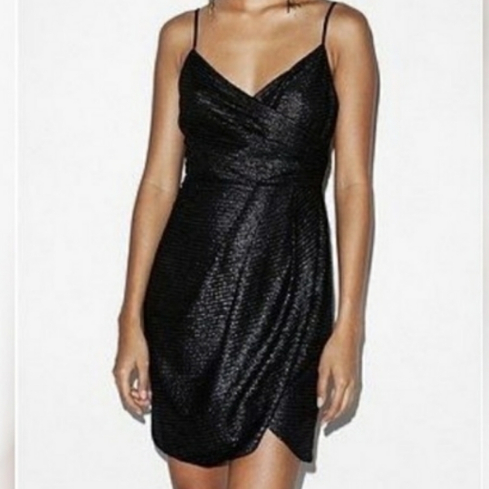 Silence+Noise Stardust Party spaghetti strap woven dress size medium